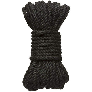 Kink - Hogtied Bind & Tie - 6mm Hemp Bondage Rope 30ft - Black - Circus of Books