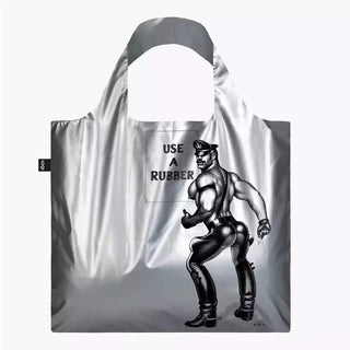 LOQI - Tom Of Finland - Use a Rubber Silver Metallic Bag - Circus of Books