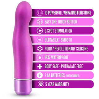 Luxe Plus+ - Divulge Silicone Vibrator 6.5" - Purple - Circus of Books