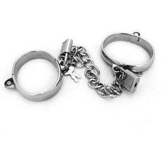 Luxury Steel Shackle Handcuffs Darby with Chain - Circus of Books