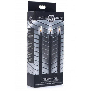 Master Series - Dark Drippers Wax Candles - Black - Circus of Books