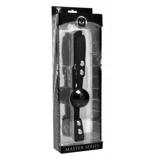 Master Series - Hush Silicone Comfort Ball Gag - Black - Circus of Books