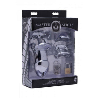 Master Series - Incarcerator Adjustable Locking Chastity Cage - Circus of Books