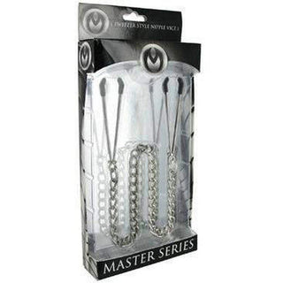 Master Series - Reign Tweezer Nipple Vice - Silver - Circus of Books