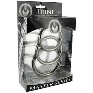 Master Series - Trine Steel Cock Rings 3pk - Circus of Books