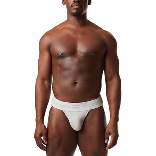 Nasty Pig - Core Jock Strap - Light Heather Grey / White - Circus of Books