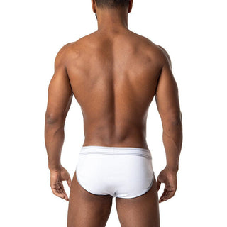 Nasty Pig - Core Y-Front Brief - White/Grey - Circus of Books