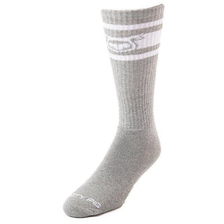 Nasty Pig - Hook'd Up Sport Sock - Light Heather Grey / White - Circus of Books