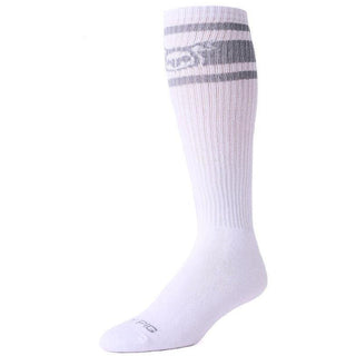 Nasty Pig - Hook'd Up Sports Sock - White / Grey - Circus of Books