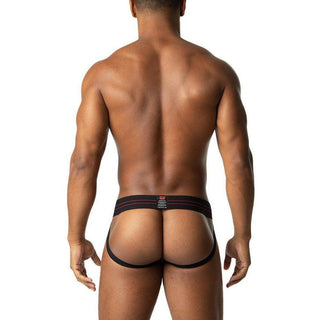 Nasty Pig - Impact Jock Strap - BLACK/HEATHER GREY - Circus of Books