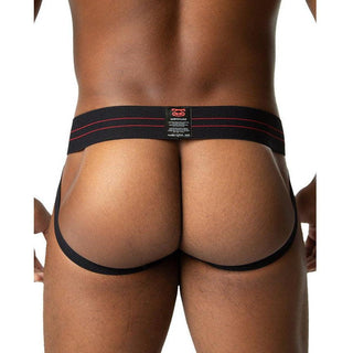 Nasty Pig - Impact Jock Strap - BLACK/HEATHER GREY - Circus of Books