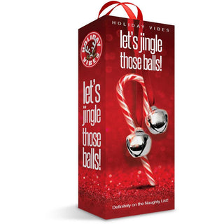 Naughty List Gift Let's Jingle Those Balls, Tight Textured Stroker w/storage bag - Circus of Books
