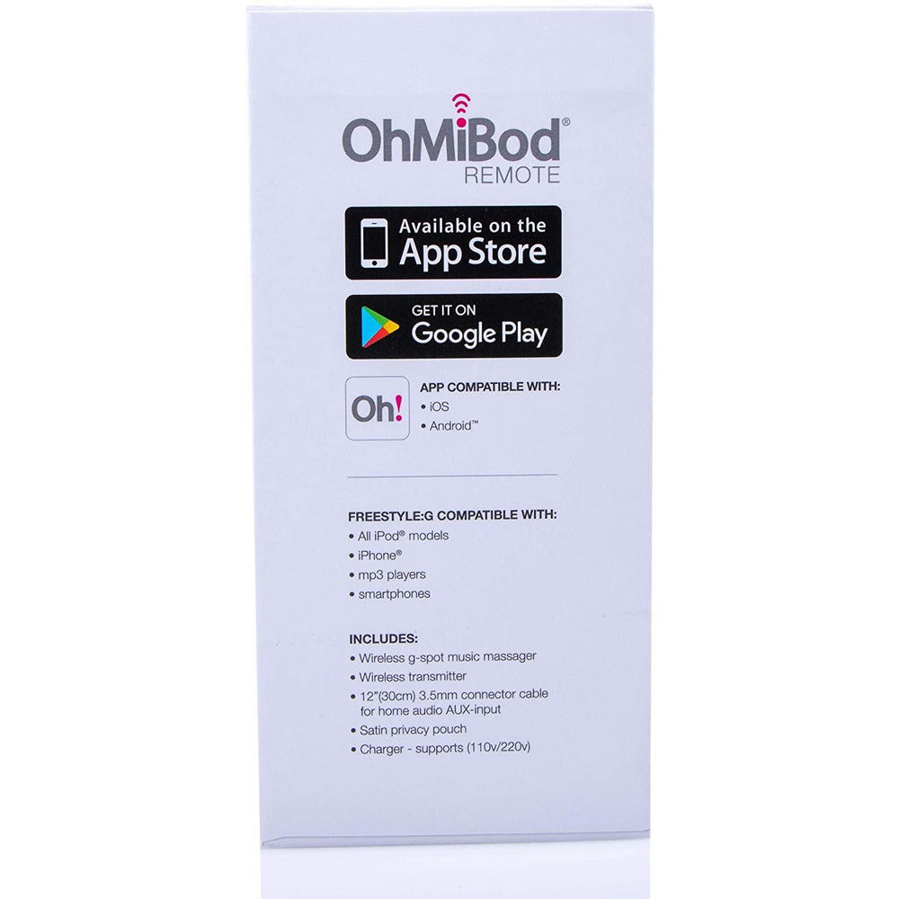 OhMiBod Freestyle G Spot Wireless App Controlled Music Vibrator - Purple