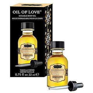 Oil Of Love - Kissable Body Oil - Warming Massage Oil Vanilla Creme .75oz - Circus of Books