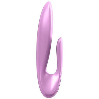 Ovo J2 Rechargeable Silicone Rabbit Vibrator - Rose - Circus of Books