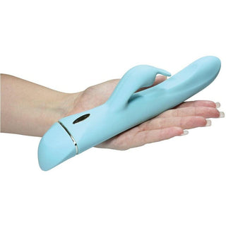 Ovo - K6 Silicone Rabbit Vibrator - Aqua - Circus of Books
