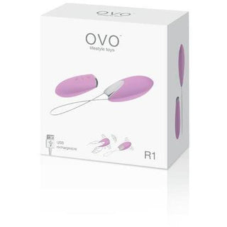 Ovo R1 Rechargeable Silicone Bullet w/Remote - Rose - Circus of Books