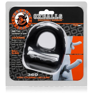 OX 360 Cock and Ball Ring - Black - Circus of Books
