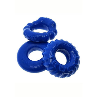 Oxballs Bonemaker Cock Ring Kit (3 pack) - Pool Blue - Circus of Books