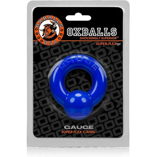 OX GAUGE Super Flex Cockring - Police Blue - Circus of Books