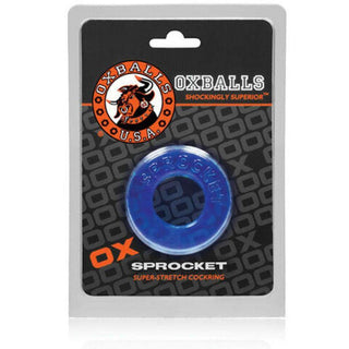 Oxballs - Sprocket Super Stretchy Cockring - Blue - Circus of Books
