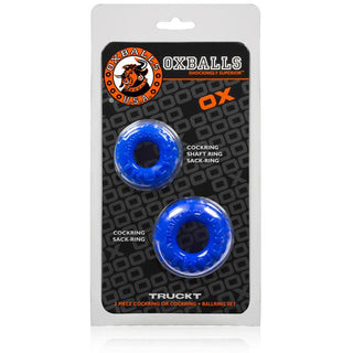 Oxballs - Truckt Cock Ring (2 Pack) - Police Blue - Circus of Books