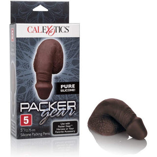 Packer Gear - Silicone Packing Penis 5" - Chocolate - Circus of Books