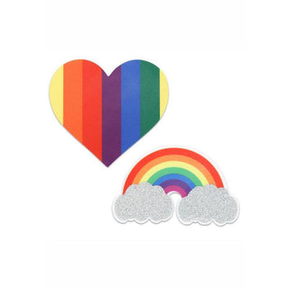 Peekaboo - Pride Glitter Rainbows And Hearts Pasties - Circus of Books