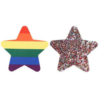 Peekaboo - Pride Rainbow Glitter Stars Pasties - Circus of Books
