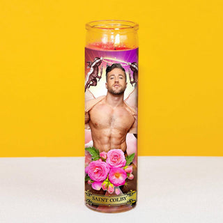 Porn Star Prayer Candle "Saint Colby" - Circus of Books