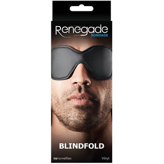Renegade Bondage Vinyl Blindfold - Black - Circus of Books