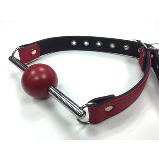 Rouge - Ball Gag With Removable Red Ball & Stainless Steel Rod - Circus of Books