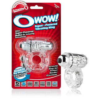 Screaming O - O Wow Vibrating Ring - Clear - Circus of Books