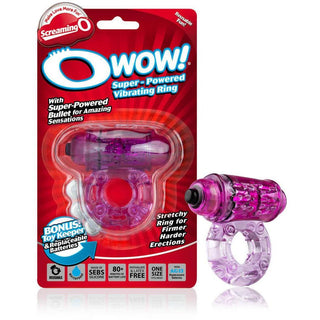 Screaming O O Wow Vibrating Ring - Purple - Circus of Books