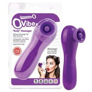 Screaming O OVibe Silicone Tip Body Massager - Purple - Circus of Books