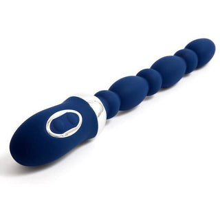 Sensuelle - Homme Flexii Beads Silicone Rechargeable Probe - Navy Blue/Silver - Circus of Books