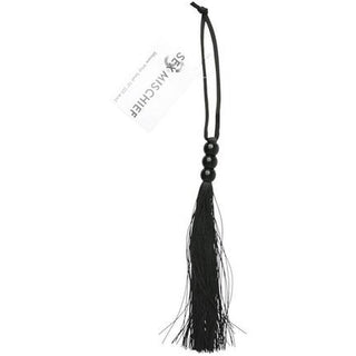 Sex and Mischief Silicone Whip Black 10" - Circus of Books