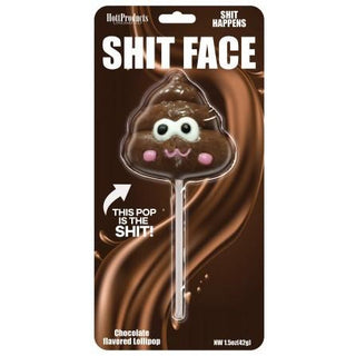 Shit Face Chocolate Flavored Poop Pop - Circus of Books