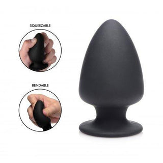 Squeeze It - Squeezable Anal Plug Small - Black - Circus of Books