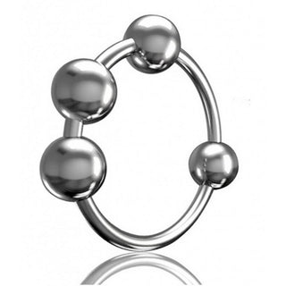 Stainless Steel Head Ring with 4 Balls - Circus of Books