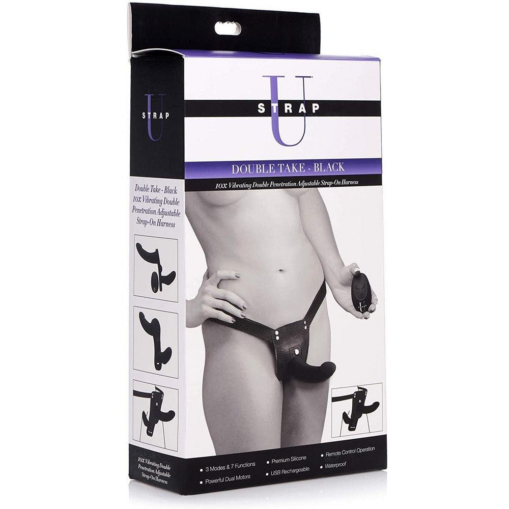 Strap U - Double Take 10X Vibrating Double Penetration Adjustable Stra Circus of Books Strap U - Double Take 10X Vibrating Double Penetration Adjustable Stra Circus of Books