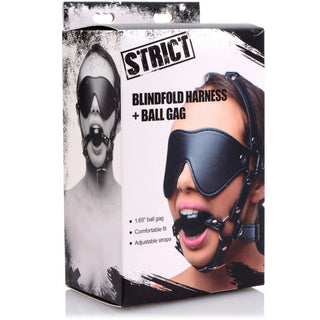 Strict - Eye Mask Harness w/Ball Gag - Circus of Books