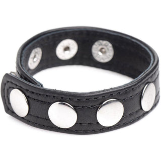 Strict Leather - Cock Gear Leather Speed Snap Cock Ring - Black - Circus of Books