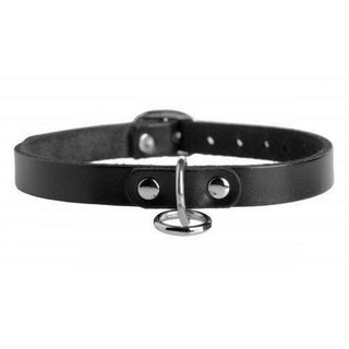 Strict Leather - Leather Choker O-Ring - Small - Circus of Books