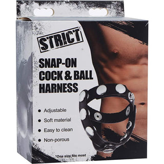 Strict - Leather Snap-on Cock and Ball Harness 2 - Circus of Books