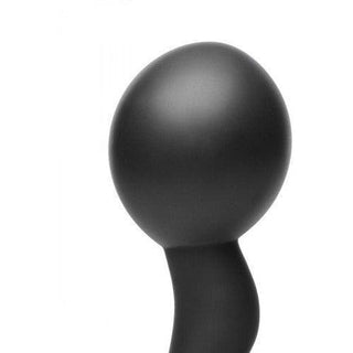 Swell - Rechargeable Silicone Inflatable 10X Vibrating Prostate Plug with Cock & Ball Ring and Remote Control - Black - Circus of Books