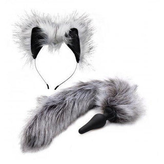 Tailz - Wolf Tail and Ears Set - Grey - Circus of Books