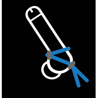 The Brawn Double Leash Glow Blue - Circus of Books