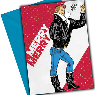 Tom of Finland Merry Merry Christmas Card (Gay, Queer, LGBTQ - Circus of Books