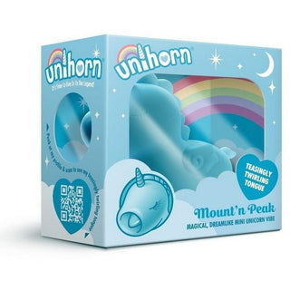 Unihorn - Mount'n Peak (The Pointy Tongued One) Silicone Clitoral Stimulator - Blue - Circus of Books
